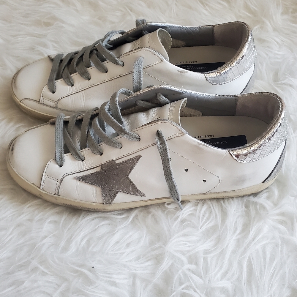 Authentic Size 38 Golden Goose Superstar Sneakers